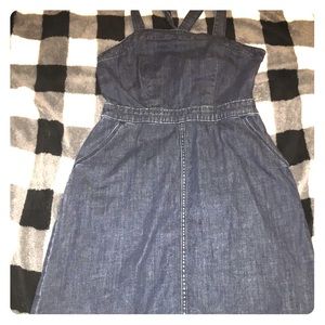 Gap Denim Jumper Dress